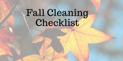 fall cleaning checklist